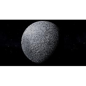 3D Moon Highpoly Detailed